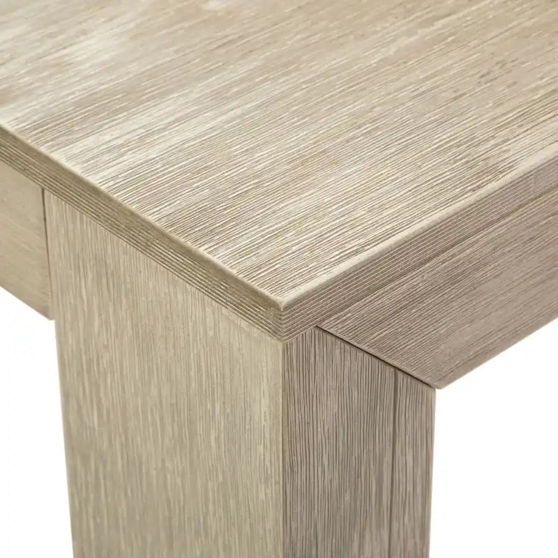 Table à manger rectangulaire en pin massif brossé, 5 couleurs, 183 cm, 6 personnes