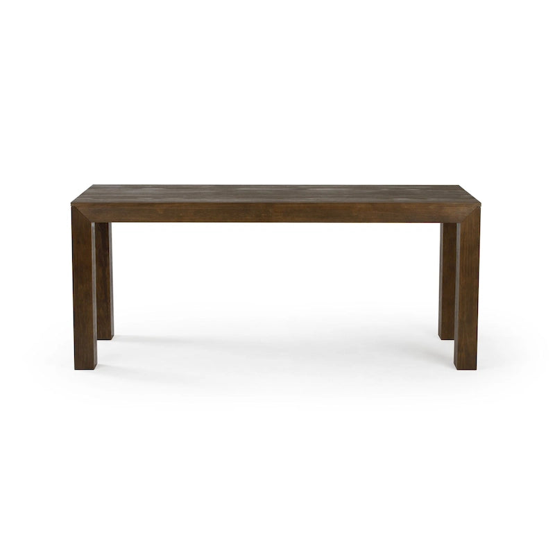 Table à manger rectangulaire en pin massif brossé, 5 couleurs, 183 cm, 6 personnes