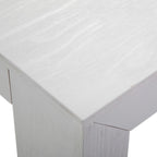 Table à manger rectangulaire en pin massif brossé, 5 couleurs, 183 cm, 6 personnes