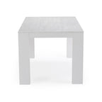 Table à manger rectangulaire en pin massif brossé, 5 couleurs, 183 cm, 6 personnes