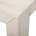 Table à manger rectangulaire en pin massif brossé, 5 couleurs, 183 cm, 6 personnes