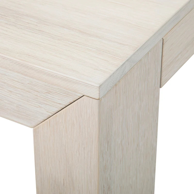 Table à manger rectangulaire en pin massif brossé, 5 couleurs, 183 cm, 6 personnes
