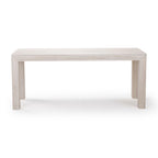 Table à manger rectangulaire en pin massif brossé, 5 couleurs, 183 cm, 6 personnes