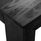 Table à manger rectangulaire en pin massif brossé, 5 couleurs, 183 cm, 6 personnes