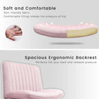 Chaise de bureau sans roulettes BOSSIN Criss Cross, rembourrée en tissu, pivotante moderne, sans accoudoirs