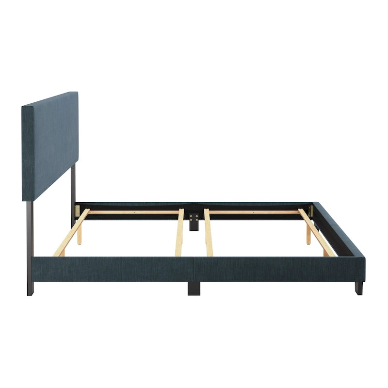 Cadre de Lit King Rembourré Moderne 4 Couleurs avec Tête de Lit Capitonnée pour 2