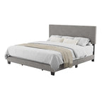 Cadre de Lit King Rembourré Moderne 4 Couleurs avec Tête de Lit Capitonnée pour 2