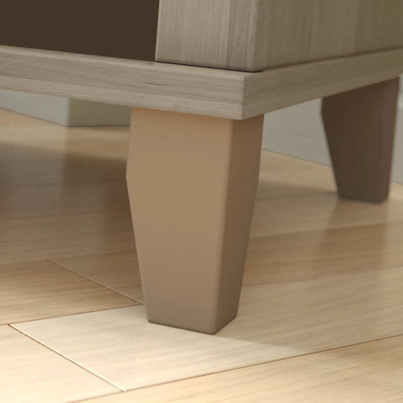 Table de chevet transitionnelle en MDF 4 couleurs avec 1 tiroir et 2 étagères
