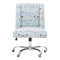 Chaise de bureau pivotante multi-optique bleue, hauteur réglable, 1 personne