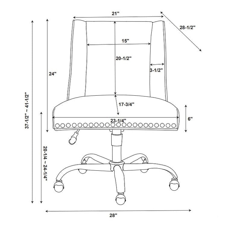 Chaise de bureau pivotante multi-optique bleue, hauteur réglable, 1 personne