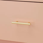 Bureau à 2 tiroirs de style moderne du milieu du siècle, 5 couleurs, avec pieds en pin massif pour 1