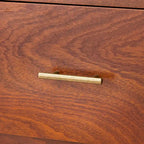Bureau à 2 tiroirs de style moderne du milieu du siècle, 5 couleurs, avec pieds en pin massif pour 1