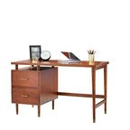 Bureau à 2 tiroirs de style moderne du milieu du siècle, 5 couleurs, avec pieds en pin massif pour 1
