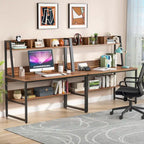 Bureau d'ordinateur avec huche et étagère, 5 couleurs, 1 personne