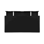 Bureau en rotin tissé mi-siècle, couleur naturelle/noire, en hévéa, pour 1 personne