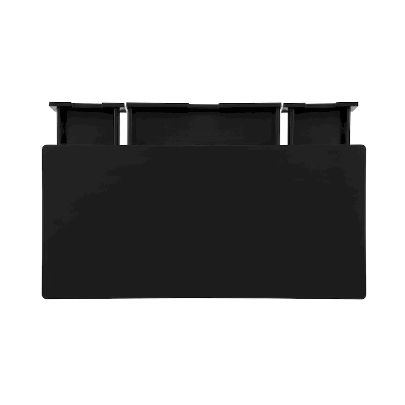 Bureau en rotin tissé mi-siècle, couleur naturelle/noire, en hévéa, pour 1 personne