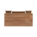 Bureau en rotin tissé mi-siècle, couleur naturelle/noire, en hévéa, pour 1 personne