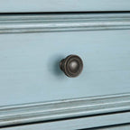 Buffet de ferme, blanc antique/bleu/gris anthracite, 2 personnes