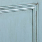 Buffet de ferme, blanc antique/bleu/gris anthracite, 2 personnes