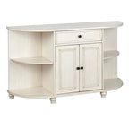 Buffet de ferme, blanc antique/bleu/gris anthracite, 2 personnes