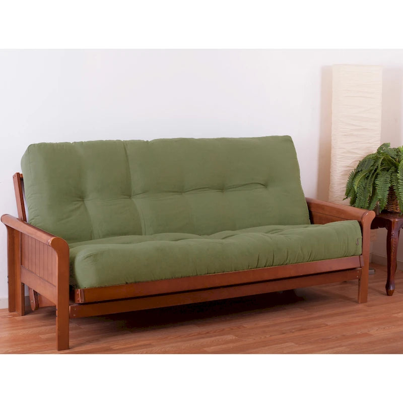 Matelas futon en sergé touffeté multicolore de 22,86 cm, double/grand/très grand, 2 personnes