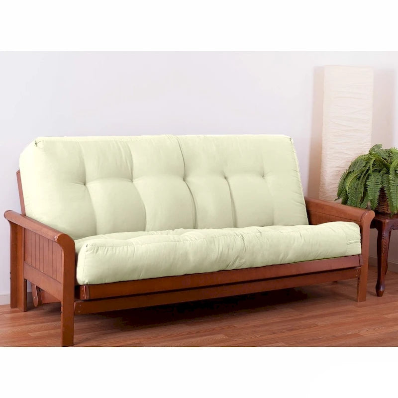 Matelas futon en sergé touffeté multicolore de 22,86 cm, double/grand/très grand, 2 personnes