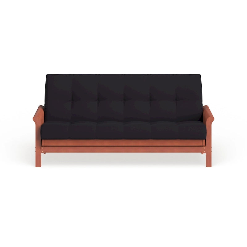Matelas futon en sergé touffeté multicolore de 22,86 cm, double/grand/très grand, 2 personnes