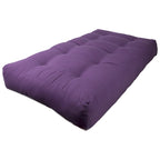 Matelas de futon en sergé tufté multicolore de 25 cm avec remplissage coton/mousse pour 1-2 personnes (taille double/grand lit/très grand lit)