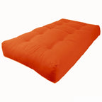 Matelas de futon en sergé tufté multicolore de 25 cm avec remplissage coton/mousse pour 1-2 personnes (taille double/grand lit/très grand lit)