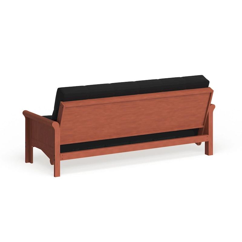 Matelas de futon en sergé tufté multicolore de 25 cm avec remplissage coton/mousse pour 1-2 personnes (taille double/grand lit/très grand lit)