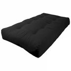Matelas de futon en sergé tufté multicolore de 25 cm avec remplissage coton/mousse pour 1-2 personnes (taille double/grand lit/très grand lit)