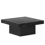 Table basse carrée industrielle rustique à LED 6 couleurs avec éclairage intégré