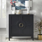 Console avec étagère indigo/noir/blanc/rose magenta/vert jade