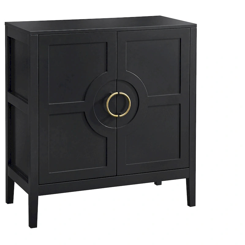 Console avec étagère indigo/noir/blanc/rose magenta/vert jade