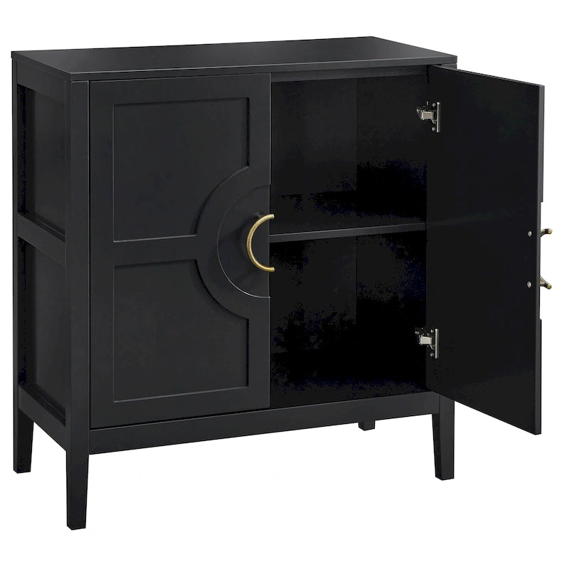 Console avec étagère indigo/noir/blanc/rose magenta/vert jade