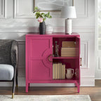 Console avec étagère indigo/noir/blanc/rose magenta/vert jade