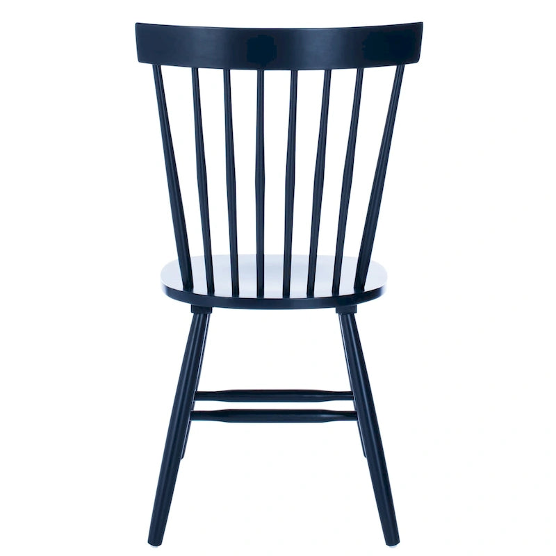 Chaise de salle à manger en bois avec dossier à fuseaux style ferme, 14 couleurs, pour 2 personnes (Lot de 2)