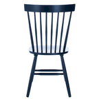 Chaise de salle à manger en bois avec dossier à fuseaux style ferme, 14 couleurs, pour 2 personnes (Lot de 2)