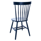 Chaise de salle à manger en bois avec dossier à fuseaux style ferme, 14 couleurs, pour 2 personnes (Lot de 2)