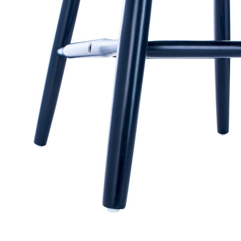Chaise de salle à manger en bois avec dossier à fuseaux style ferme, 14 couleurs, pour 2 personnes (Lot de 2)