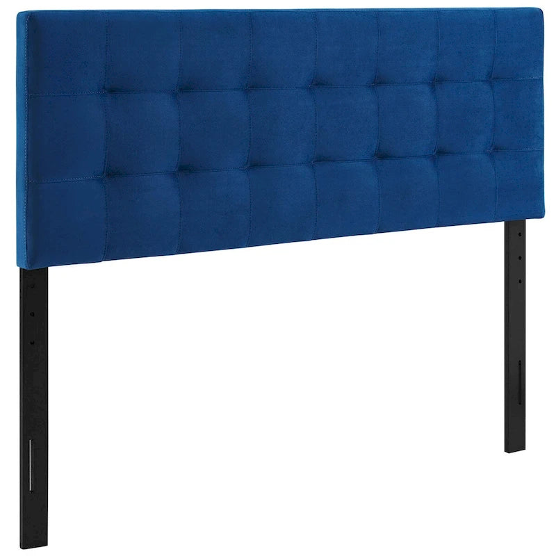 Tête de lit capitonnée en velours rose/gris/bleu clair/blanc/bleu marine, 1 personne