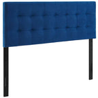 Tête de lit capitonnée en velours rose/gris/bleu clair/blanc/bleu marine, 1 personne