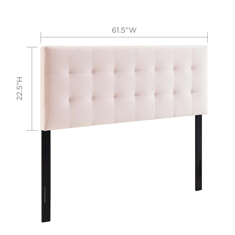 Tête de lit capitonnée en velours rose/gris/bleu clair/blanc/bleu marine, 1 personne