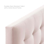 Tête de lit capitonnée en velours rose/gris/bleu clair/blanc/bleu marine, 1 personne
