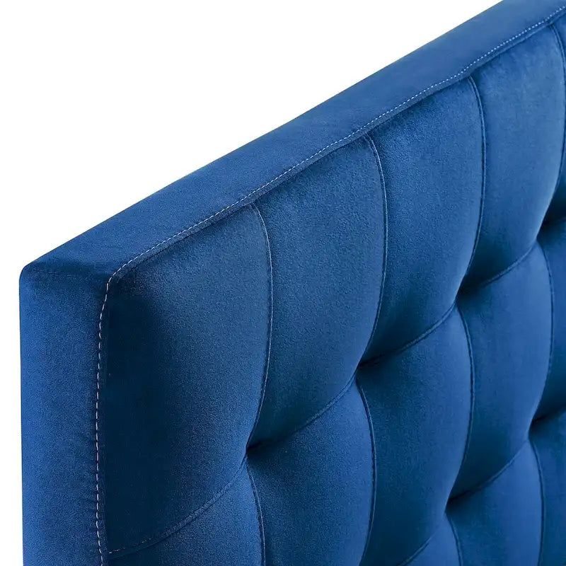Tête de lit capitonnée en velours rose/gris/bleu clair/blanc/bleu marine, 1 personne