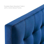Tête de lit capitonnée en velours rose/gris/bleu clair/blanc/bleu marine, 1 personne