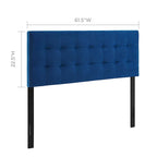Tête de lit capitonnée en velours rose/gris/bleu clair/blanc/bleu marine, 1 personne