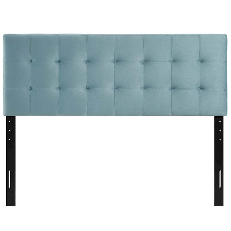 Tête de lit capitonnée en velours rose/gris/bleu clair/blanc/bleu marine, 1 personne