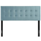 Tête de lit capitonnée en velours rose/gris/bleu clair/blanc/bleu marine, 1 personne