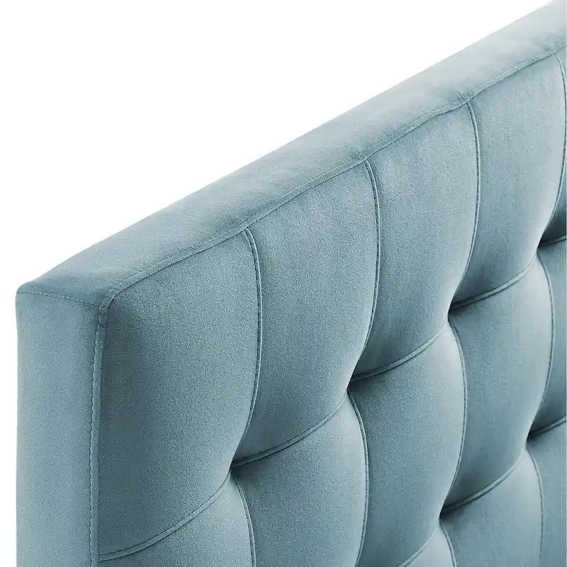 Tête de lit capitonnée en velours rose/gris/bleu clair/blanc/bleu marine, 1 personne